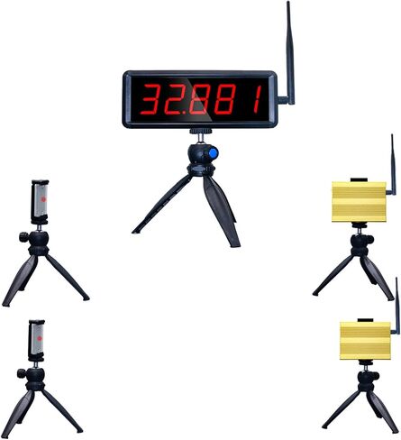 مؤقت ليزر لاسلكي لسباقات السرعة، مؤقت ليزر للمسار 40 60 ياردة، نظام مؤقت ليزر للسباق، مؤقت تشغيل مؤقت للسباق وساعة توقيت للتمرين السريع in Kuwait