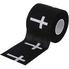 Cross Athletic Tape, White Football Lacrosse Rock Baseball Drip Soccer Wrist Tape Baseball Cotton, Christian Sports Pre-Wrap Athletic Tape 2 Inch Wide Serrated Edge, Cross Socks for Wrist Ankle in Kuwait