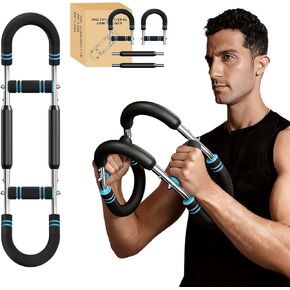 Twister arm Trainer, 110-140lb Adjustable Resistance Chest Workout Equipment,Forearm Power Exercise bar , pectoralis spinalis Device, Portable Detachable Design in Kuwait