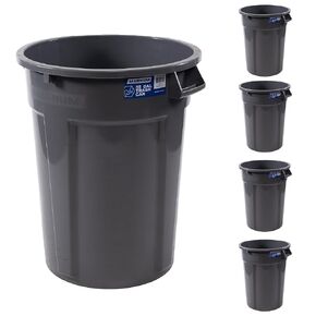 55 Gallon Trash Can, Construction Grade, Heavy Duty Plastic, Jobsite Ready for Handling and Holding Garbage CMTC-C000-55G01 (1 Pack) in Kuwait