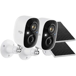 كاميرات الأمان DZEES Wireless Outdoor - Spotlight & Siren ، 2K 3MP Cameras WiFi Cameras for Home Security ، Detection AI Motion ، Color Night Vision ، Talk -Way ، in Kuwait