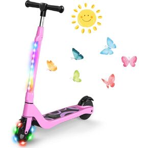 Kids Kick Scooter ، سكوتر للأطفال الذين تتراوح أعمارهم بين 3 و 12 عامًا ، و 3 عجلة من أعمدة المقودات ذات الارتفاع القابل للتعديل ، وسكبرات الأطفال القابلة للطي مع عجلات مصباح LED وسطح مضاد للانزلاق ، والفتيان والبنات حتى 110 رطلاً in Kuwait