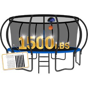 Tranpoline 1500 رطل 8 10 12 14 15 16 قدمًا tranpoline للأطفال والبالغين tranpoline مع شبكة العلو in Kuwait