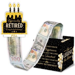 Black Golden Casino Birthday Money Gift Box, Poker Night Party Birthday Money Pull Box for Women Men in Kuwait