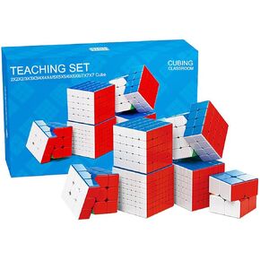 Speed Cube Set - Puzzle Cube, Magic Cube Bundle Collection Cube 2x2 3x3 4x4 5x5 6x6 7x7 Puzzle Cube Toy Gift Box for Children Adults, Pack of 6, Moyu MFJS WCA 2-7 Set (Stickerless) in Saudi Arabia