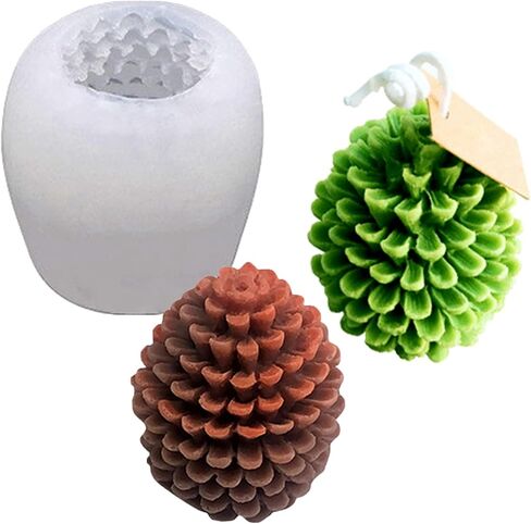 Christmas Candle Molds for Candle Making, 3D Santa Claus Silicone Molds for Candles Wax Soap Plaster Epoxy Resin Craft Casting Xmas Home Decor Handmade Gift in Kuwait