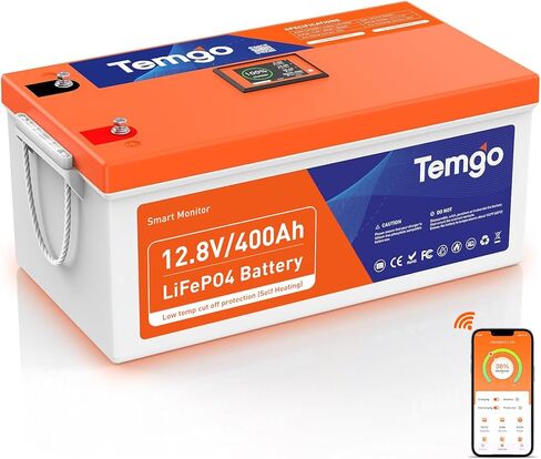 12V 300AH Heating Heating LifePo4 Lithium Battery مع تطبيق Smart Touch Screen و Bluetooth ، ومدمج 200A BMS ، و 2560 واط ، و 5000 دورة ، ل RV ، العربة ، الطاقة الشمسية ، خارج الشبكة in Kuwait