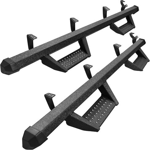 Running Boards Compatible with 2025 Toyota 4Runner(Without Side Skirts), Dual-Stage Textured Black Powder Coated, 4Runner 4 Inch Drop Down Side Steps Made with Carbon Steel. in Kuwait