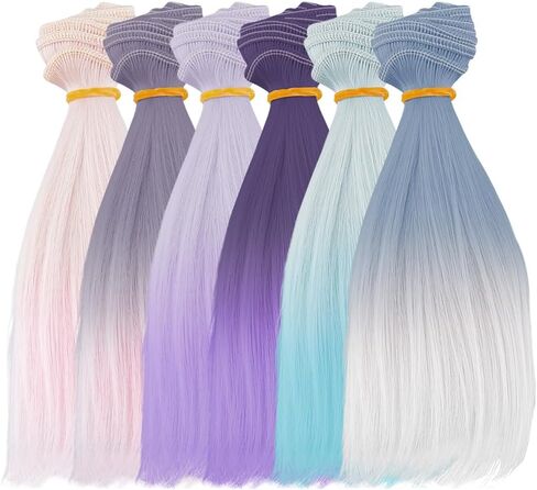 Dicosmetic 10pcs دمية الشعر لحفلات الشعر 100x15.5cm دمية البشر 10 ألوان مستقيمة دمية اصطناعية عالية درجة حرارة الدم دمية دمية تمديدات الشعر مصنع لوازم الفنون in Kuwait