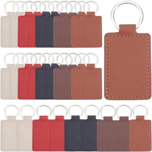 12pcs أسود بو بوري مفتاح fob fob strengular keychain keychain keychain blanks with keyring keyring فارغة مزدوجة الجانبية الرئيسية kits kits bulk for diy craft present in Saudi Arabia
