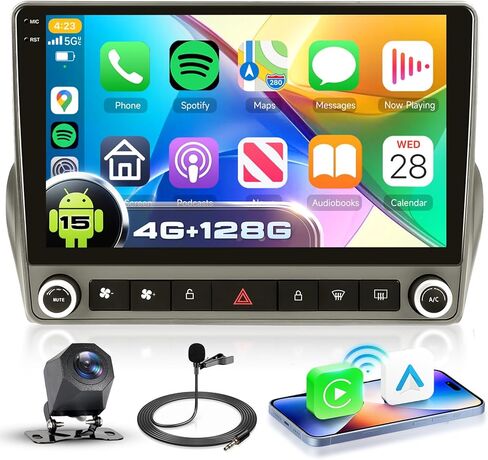 2G+64G Android 13 Car Stereo for Chevrolet Camaro 2008-2015 with Wireless Carplay Android Auto, 9" Touch Screen Car Radio Support GPS/WiFi/Bluetooth/FM/Voice Control/SWC/Backup Camera in Saudi Arabia