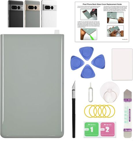 الانصهار الأخضر لـ Pixel 8 Pro Top Back Glass بديل ، مجموعة إصلاح الزجاج العلوي الخلفي لـ Pixel 8 Pro ، تشمل مجموعة الأدوات ، التعليمات ، الخليج in Kuwait
