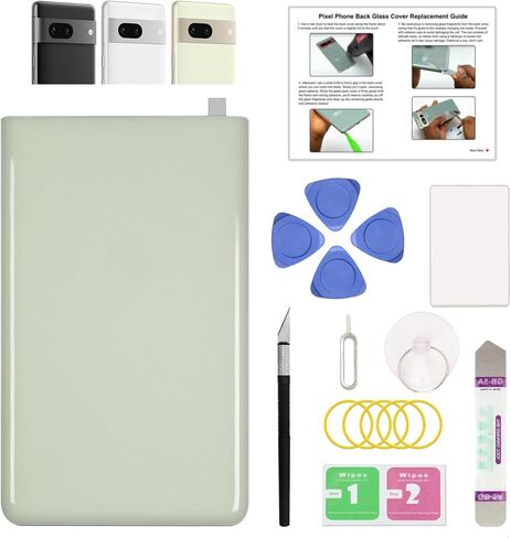 الانصهار الأخضر لـ Pixel 8 Pro Top Back Glass بديل ، مجموعة إصلاح الزجاج العلوي الخلفي لـ Pixel 8 Pro ، تشمل مجموعة الأدوات ، التعليمات ، الخليج in Kuwait