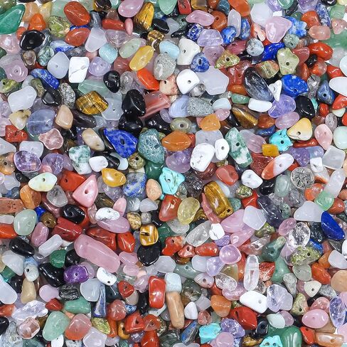 0.55 رطل 900PCS شريحة كريستال شريحة طبيعية 5-8 ملم متعددة الألوان عشوائيات متنوعة مختلطة مع أحجار الأحجار الكريمة والخرز الحجري ل DIY الحرف السوار أقراط صناعة المجوهرات in Kuwait