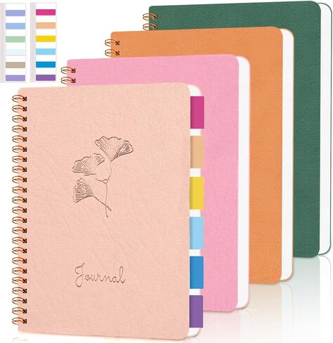 4 أجهزة الكمبيوتر المحمولة الحلزونية الصغيرة 3.5 × 5.5 في الكلية المحكم ، دفتر ملاحظات حلزوني صغير ، 80 ورقة مقاومة للماء/160 صفحة ، دفتر جيب مع 120 PCS لزجة فهرس لمدرسة كلية المنزل in Kuwait