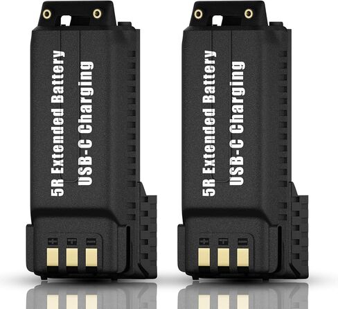 Baofeng UV-5R بطارية تكبير USB-C قابلة لإعادة الشحن 3800mAh BL-5 لـ Walkie Talkie BF-F8HP UV-5X3 RD-5R UV-5RTP Type-C من إكسسوارات الراديو (BL-5L Baofeng Battery) in Kuwait