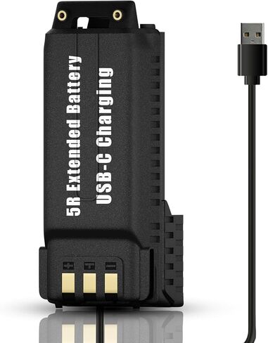 Baofeng UV-5R بطارية تكبير USB-C قابلة لإعادة الشحن 3800mAh BL-5 لـ Walkie Talkie BF-F8HP UV-5X3 RD-5R UV-5RTP Type-C من إكسسوارات الراديو (BL-5L Baofeng Battery) in Saudi Arabia