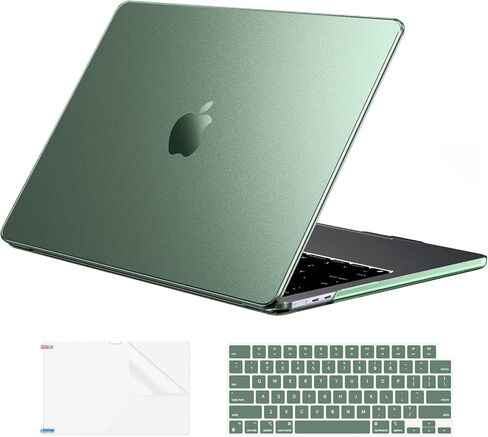 حالة Eoocoo متوافقة مع MacBook Air 13 بوصة 2025-2022 M4 M3 M2 A3240 A3113 A2681 ، علبة القشرة الصلبة الواقية مع قطعة قماش للهواء MAC 13.6 "غطاء محمول - منتصف الليل in Saudi Arabia