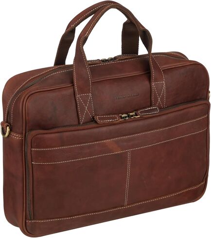 Vntage Leather briefcases Laptop Messenger Bags for Men and Women Best Office Satchel Bag in Saudi Arabia