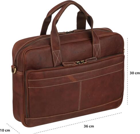 Vntage Leather briefcases Laptop Messenger Bags for Men and Women Best Office Satchel Bag in Saudi Arabia