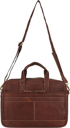 Vntage Leather briefcases Laptop Messenger Bags for Men and Women Best Office Satchel Bag in Saudi Arabia
