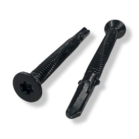 السحابات BCP 1/4 × 2-3/4 "Reamer TEK TORX/Star رأس الخشب ذاتي الحفر إلى البراغي المعدنية - مسامير TEK للمربيات المسطحة ، أو طوابق المقطورة ، أو لتثبيت الخشب إلى الصلب - T -27 TORX - 100 QTY - BCP1225 in Saudi Arabia