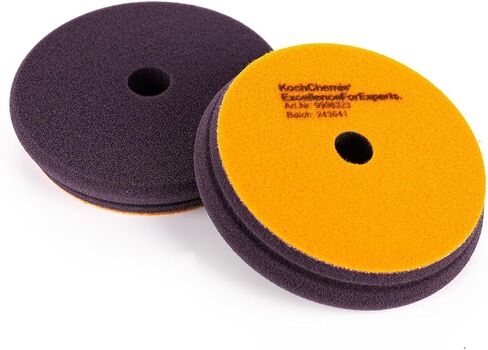 Koch-Chemie - One Cut Pad V2 - Medium Abrasive Sponge for Removing Moderate Weathering & Scratches; Long-Lasting Compression Hardness; Contours Easily (126mm x 23mm) in Saudi Arabia