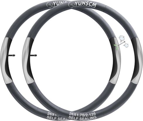 2-PCS 26" Self Sealing Heavy Duty Bike Tubes 26x2.10/2.40 AV32mm Schrader Valve Super Automatic Repair, Self-Sealing, Puncture Resistant Compatible with 26x2.10/2.125/2.25/2.35/2.4 Bike Tire Tubes in Saudi Arabia