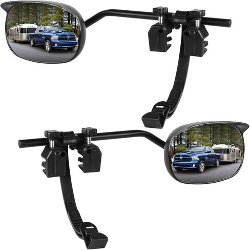 2PCS Tow Mirrors Extensions,Universal Towing Mirror Extenders Clip-on Tow, 360°Adjustable Convex Rearview,Side Mirror Extenders For Car, For Towing Truck, Trailer, Rv, Suv in Saudi Arabia