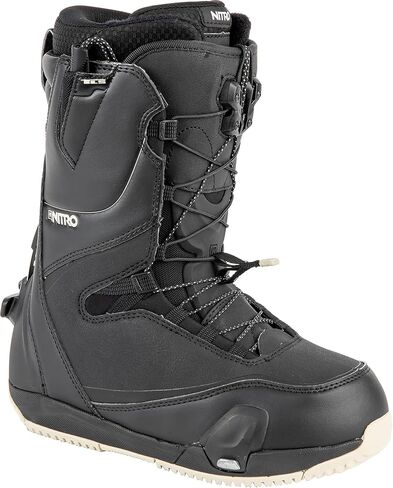 Nitro Cave TLS Step On Men's Snowboard Boots, White, 9.5 in Saudi Arabia