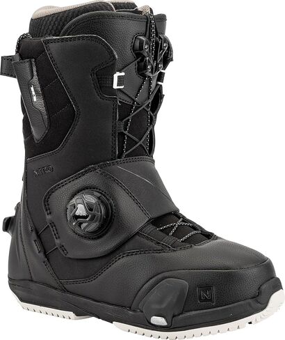Nitro Cave TLS Step On Men's Snowboard Boots, White, 9.5 in Saudi Arabia