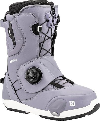Nitro Cave TLS Step On Men's Snowboard Boots, White, 9.5 in Saudi Arabia
