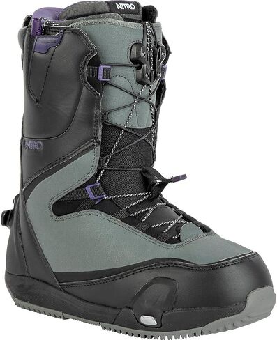 Nitro Cave TLS Step On Men's Snowboard Boots, White, 9.5 in Saudi Arabia