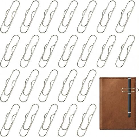 24 PCS Metal Pen Clip for Noteboor ، حاملي مقطع الورق في الذهب للحصول على دفاتر الملاحظات ، مقطع متين على حامل المجلات والمخططين والمكتب ومقاطع قلم رصاص للطلاب والمعلمين in Kuwait