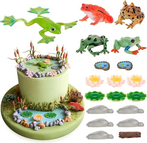 19PCS كعكة الزواحف أعلى القبعات Safari حيوانات كعكة الديكورات السحلية الاصطناعية طراز الأفعى ورقة الحجر شجرة الجذع مجموعة الزواحف زخرفة لعيد الميلاد استحمام الطفل لوازم حفلة الطرف in Kuwait