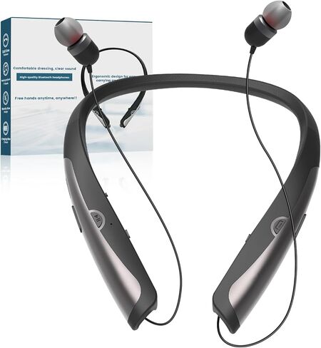 Bluetooth 5.0 Neckband Bluetooth Headphone و Sweat Resistant Loves Detering سماعات الاستريو ، ونصائح الأذن القابلة للسحب للموسيقى والمؤتمر ومقاطع الفيديو (Rose Gold) in Kuwait