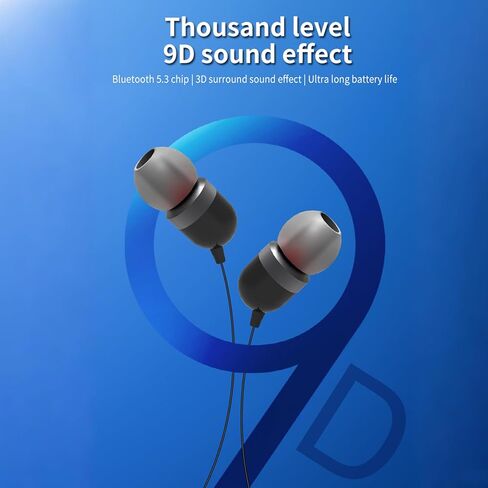 Bluetooth 5.0 Neckband Bluetooth Headphone و Sweat Resistant Loves Detering سماعات الاستريو ، ونصائح الأذن القابلة للسحب للموسيقى والمؤتمر ومقاطع الفيديو (Rose Gold) in Kuwait