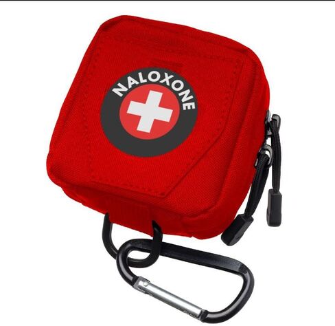 Naloxone Belt Pouch for Opioid Overdose Kits | Professional Belt Attachment | Custom Designed to Hold Two Naloxone Nasal Sprays & Accessories | Naloxone Not Included in Kuwait