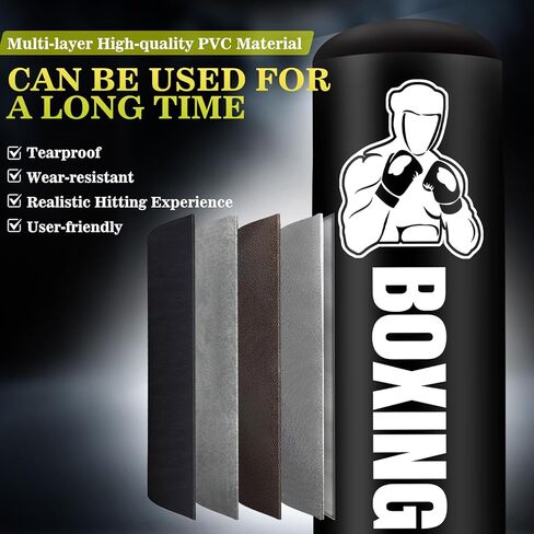 Heavy Punching Bag with Stand for Adults, 70" Standing Punching Bag with Gloves, Kickboxing Bags Training Equipment for Training MMA Muay Thai Fitness Karate in Saudi Arabia