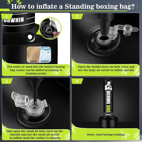 Heavy Punching Bag with Stand for Adults, 70" Standing Punching Bag with Gloves, Kickboxing Bags Training Equipment for Training MMA Muay Thai Fitness Karate in Saudi Arabia
