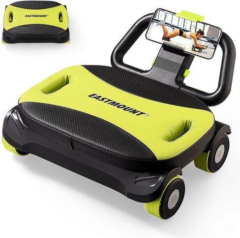 East Mount AB Roller Wheel - AB Roller مع دعم الكوع للتمرين الأساسي للدهون البطن التلقائي العجلة البطن للنساء المعدات الصالة الرياضية للرجال in Kuwait