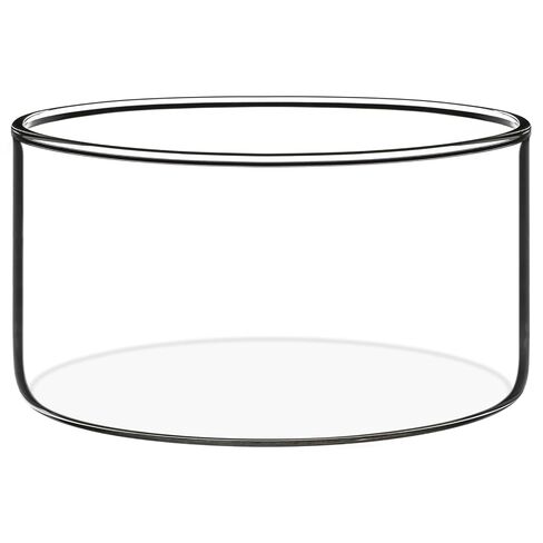 XCD Crystallizing Dish Without Spout, 300ml, 100mm O.D., Borosilicate Glass, for Chemistry Experiments, Crystallization, Evaporation & Purification, and Easy Observation in Saudi Arabia