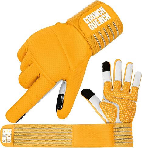 قفازات رفع الأثقال مع دعم المعصم - Gymgloves - قبضة نخيل جلدية مضادة للانزلاق - حماية كاملة من النخيل - التنفس - تجريب - معدات لياقة متعددة الاستخدامات للرجال والنساء in Saudi Arabia