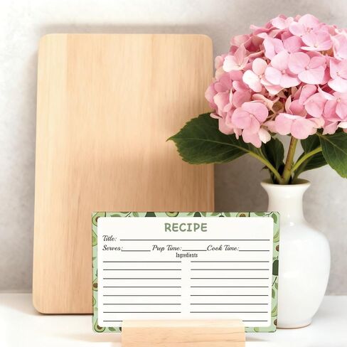 Recipe Cards 100 pcs Double Sided Fruit Blank Recipe Cards 4x6 Inch Recipe Binder Index Cards for Restaurants, Cafes, Diners Cooking Kitchen Organization in Saudi Arabia