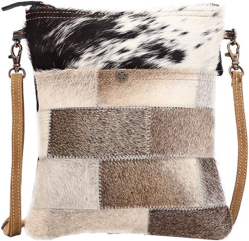 Myra Bag Western Leather Crossbody Bag for Women - Upcycled Canvas Shoulder Bag Le Piccolo in Saudi Arabia
