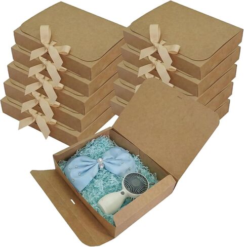 Sulalin 20 Pack Paper Gift Box bluk مع شريط التغليف الهدايا القابل للطي القابل للطي لتقديم هدايا اقتراح وصيفه الشرف. in Saudi Arabia