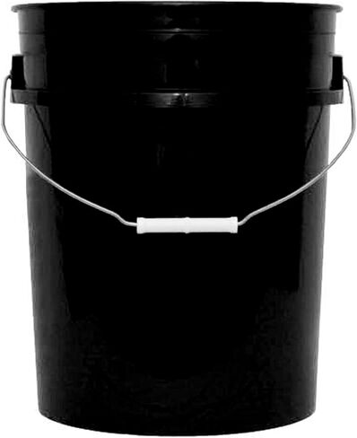 5 Gallon Bucket - No Lid - 90 Mil All Purpose Pail - Made in The USA - Food Grade - Contains No BPA Plastic - Recyclable - (White, 3) in Saudi Arabia