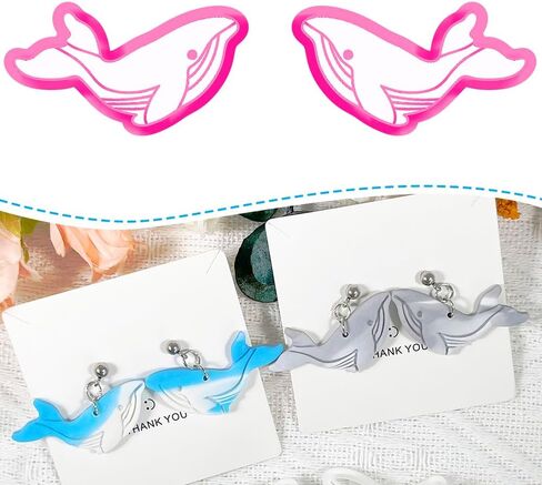 هالوين شبح البوليمر قواطع الطين مع نمط الأزهار - قواطع القرط الطين لطيف مجموعة لأقراط DIY - بوليمر الطين وأدوات الطين لصنع المجوهرات الهالوين in Kuwait