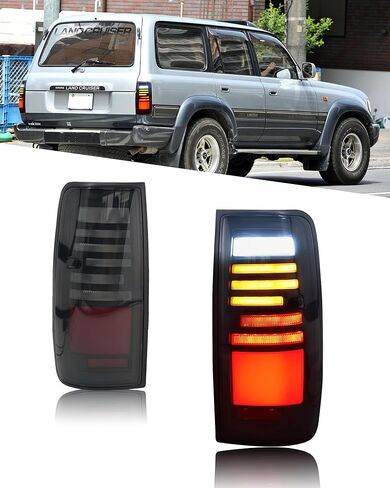 Tail Lights Compatible with Toyota FJ Cruiser 2007-2017 SUV, LED Sequential Turning Rear lights, Start-up Animation Dynamic Tail lamp, Plug Play, Left Right Taillights Assembly Modified Lamp in Saudi Arabia