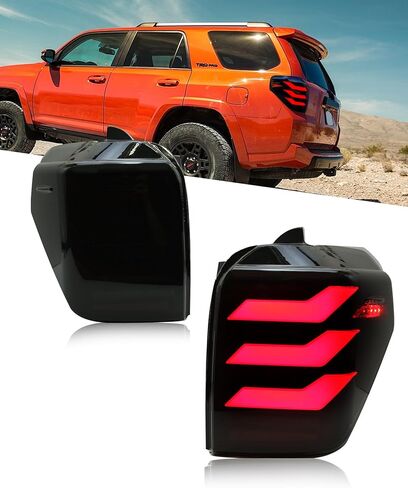 Tail Lights Compatible with Toyota FJ Cruiser 2007-2017 SUV, LED Sequential Turning Rear lights, Start-up Animation Dynamic Tail lamp, Plug Play, Left Right Taillights Assembly Modified Lamp in Saudi Arabia